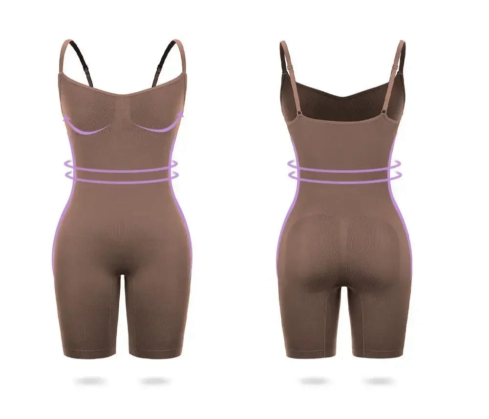 One Piece Shapewear Bodysuit Tummy Control Waist Cincher Slimming Seamless Lifting Underwear for Women