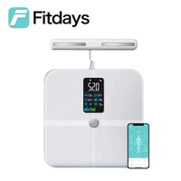 Fitdays Smart 8 Electrodes Body Fat Weight Scale, Human Bioimpedance Scale, Body Composition Scale