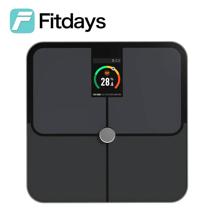 Fitdays Smart 8 Electrodes Body Fat Weight Scale, Human Bioimpedance Scale, Body Composition Scale