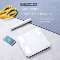 Fitdays Smart 8 Electrodes Body Fat Weight Scale, Human Bioimpedance Scale, Body Composition Scale