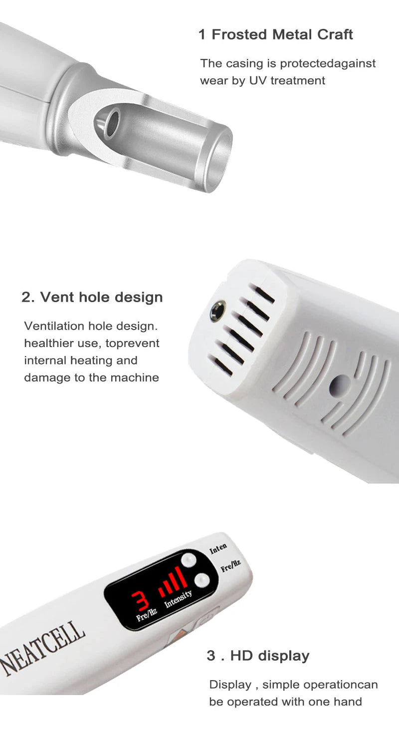 Picosecond Laser Pointer for Mole Removal  Dark Spot Removal Pen Tattoo Acne Skin Pigment Portable Removal Machine Beauty Device