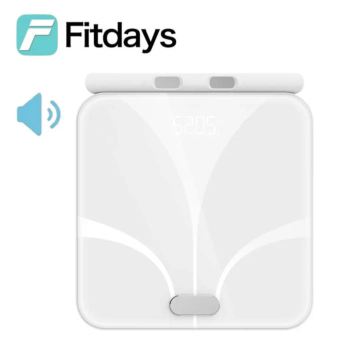 Fitdays Smart 8 Electrodes Body Fat Weight Scale, Human Bioimpedance Scale, Body Composition Scale