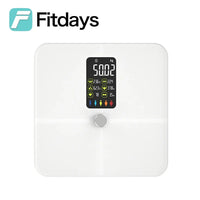 Fitdays Smart 8 Electrodes Body Fat Weight Scale, Human Bioimpedance Scale, Body Composition Scale